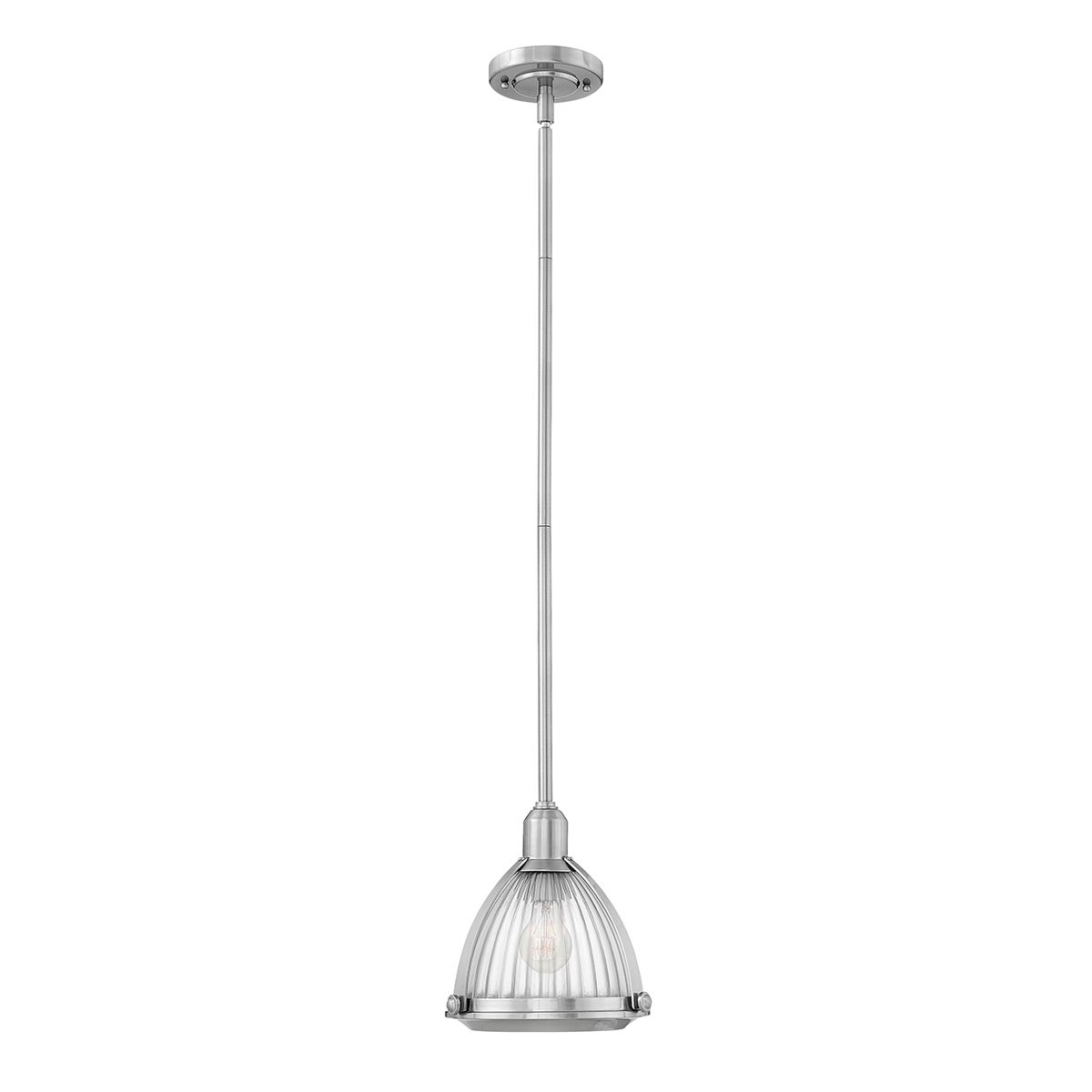 Elroy 1 Light Brushed Nickel Ceiling Pendant Light By Quintiesse Lighting QN-ELROY-BN