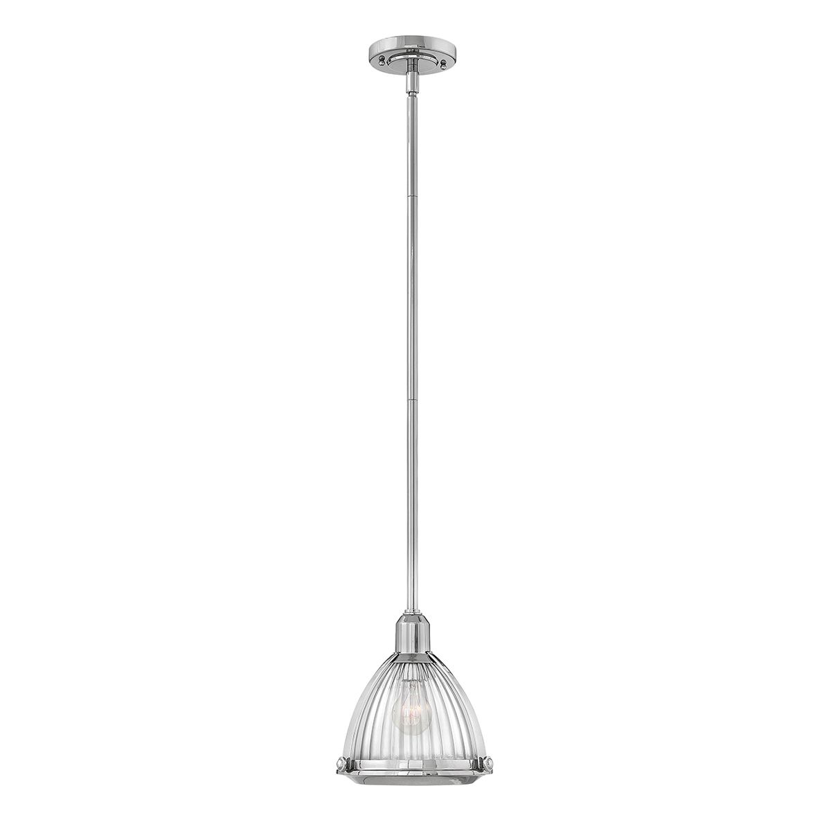 Elroy 1 Light Polished Nickel Ceiling Pendant Light By Quintiesse Lighting QN-ELROY-PN