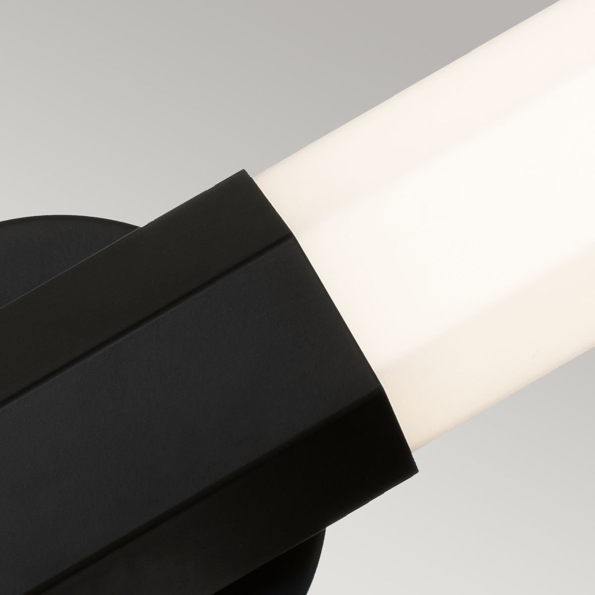 Facet Duel LED Black Bathroom Wall Light