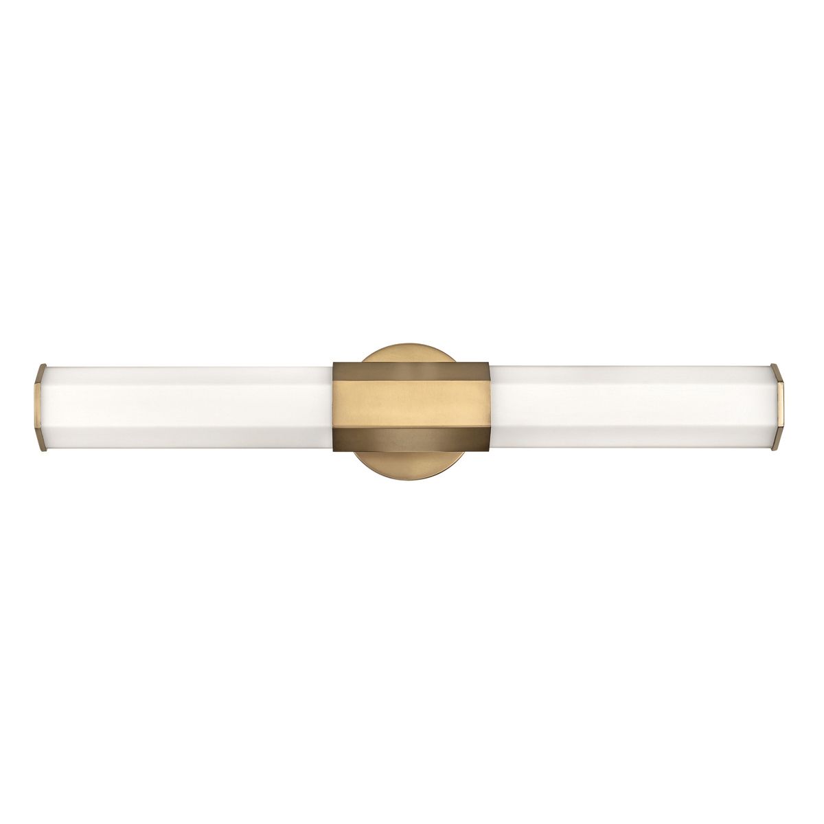 Facet Duel LED Brass Bathroom Wall Light QN-FACET-LED2-HB-BATH by Hinkley