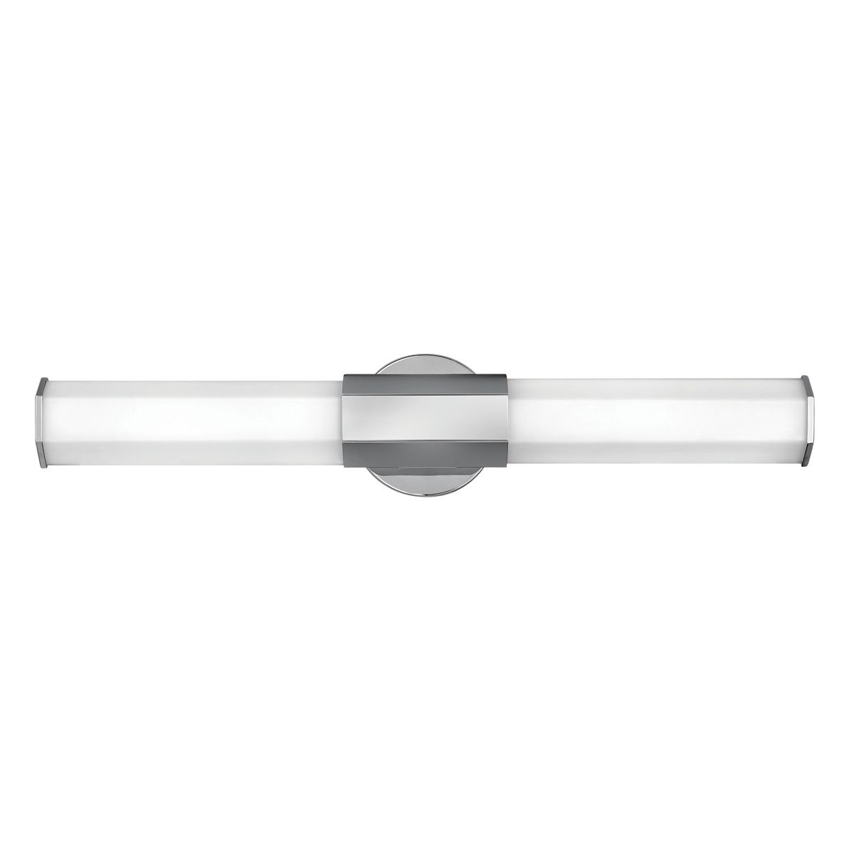 Facet Duel LED Polished Chrome Bathroom Wall Light QN-FACET-LED2-PC-BATH by Hinkley