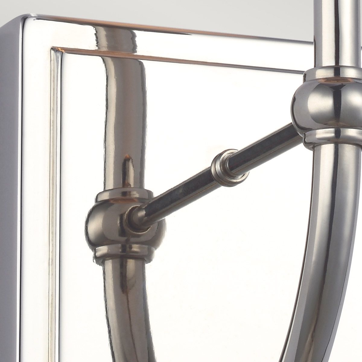 Felixstowe Polished Chrome Bathroom Wall Light With Black Shade