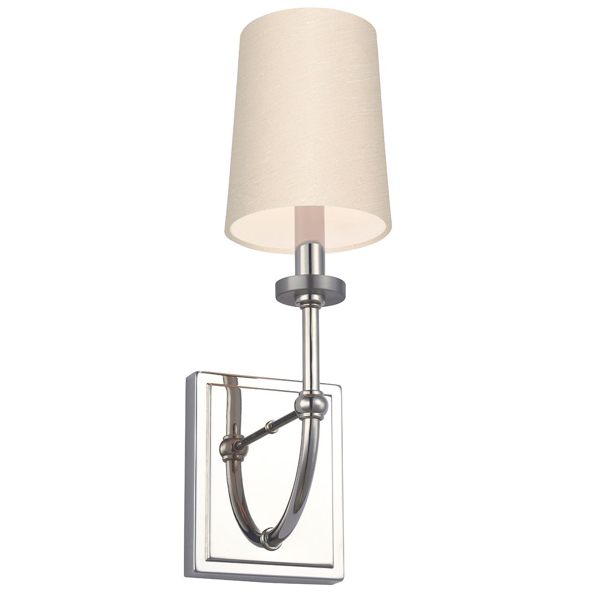 Felixstowe Polished Chrome Bathroom Wall Light - Scallop Shade QN-FELIXSTOWE1-C by Feiss