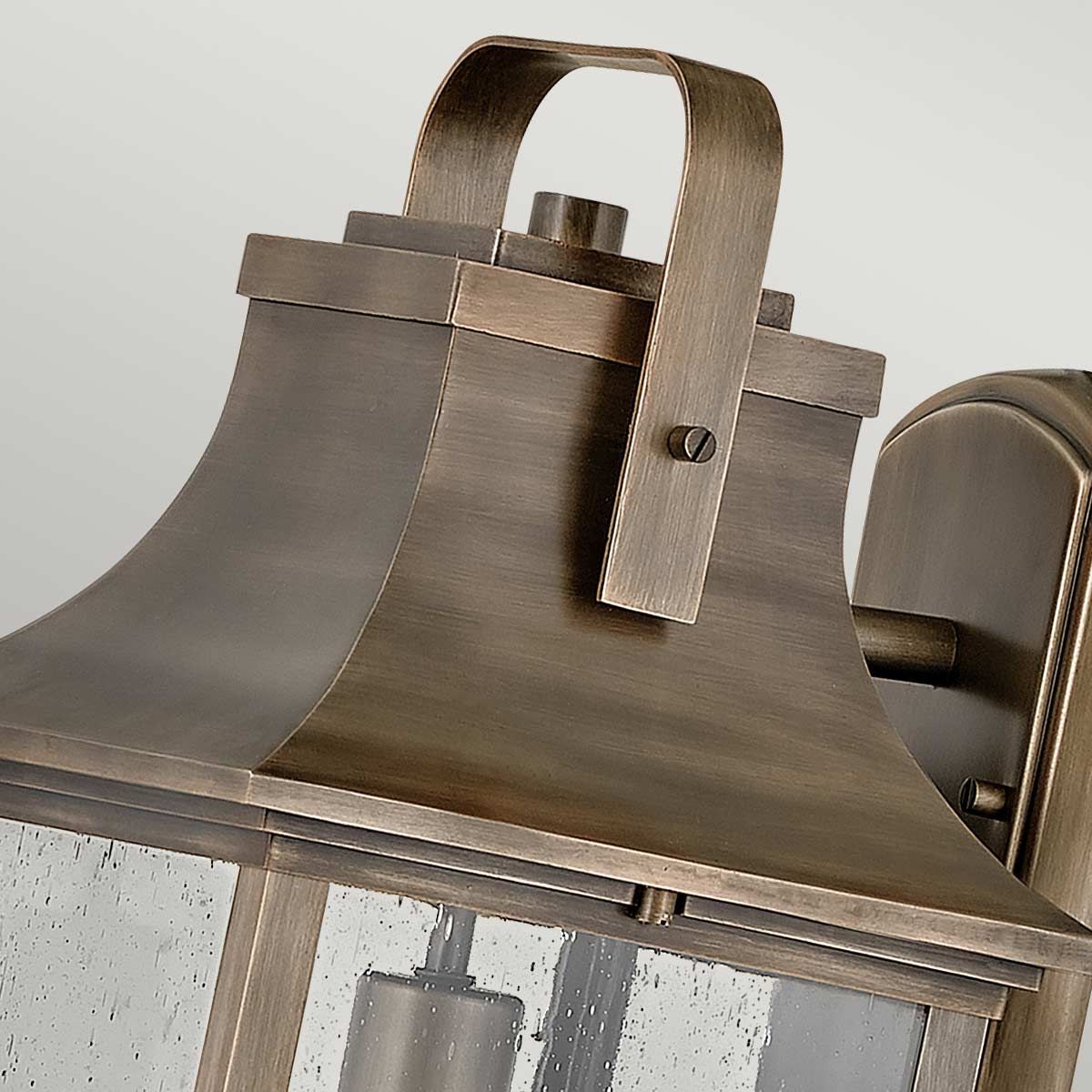 Grant 1 Light Large Bronze Outdoor Wall Lantern