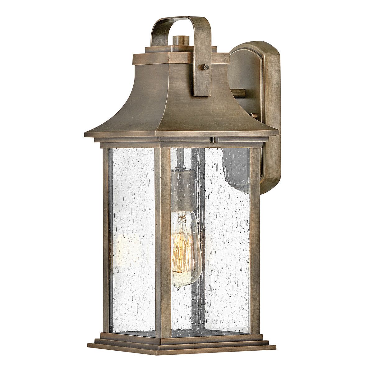 Grant 1 Light Medium Bronze Outdoor Wall Lantern QN-GRANT-M-BU by Hinkley