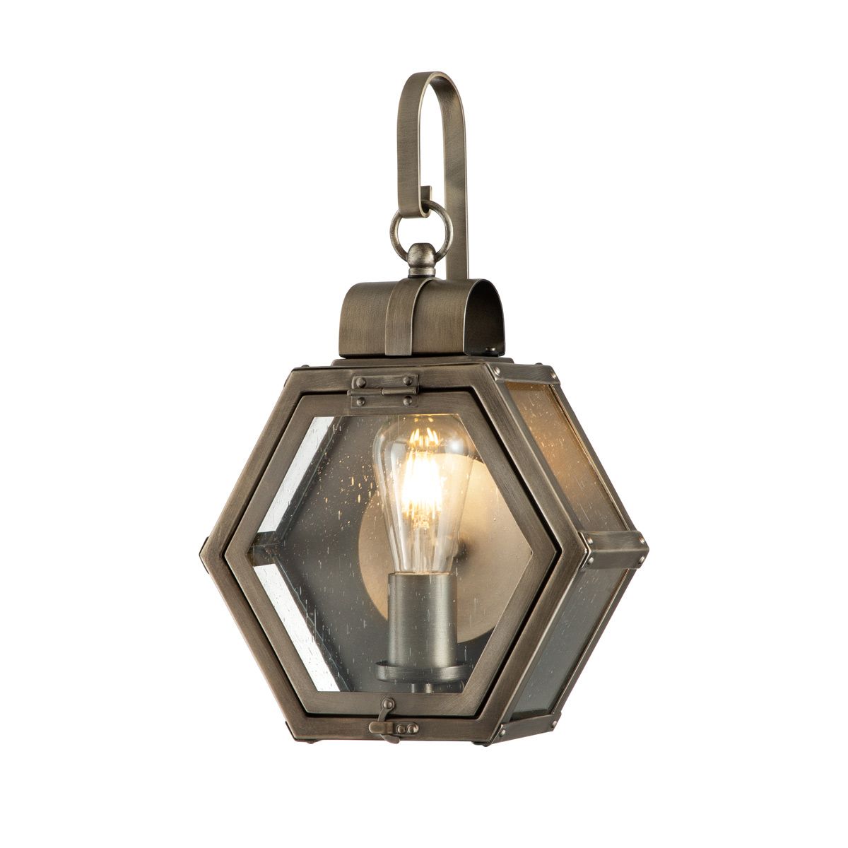 Heath 1 Light Small Bronze Outdoor Wall Lantern QN-HEATH-S-BU by Quoizel
