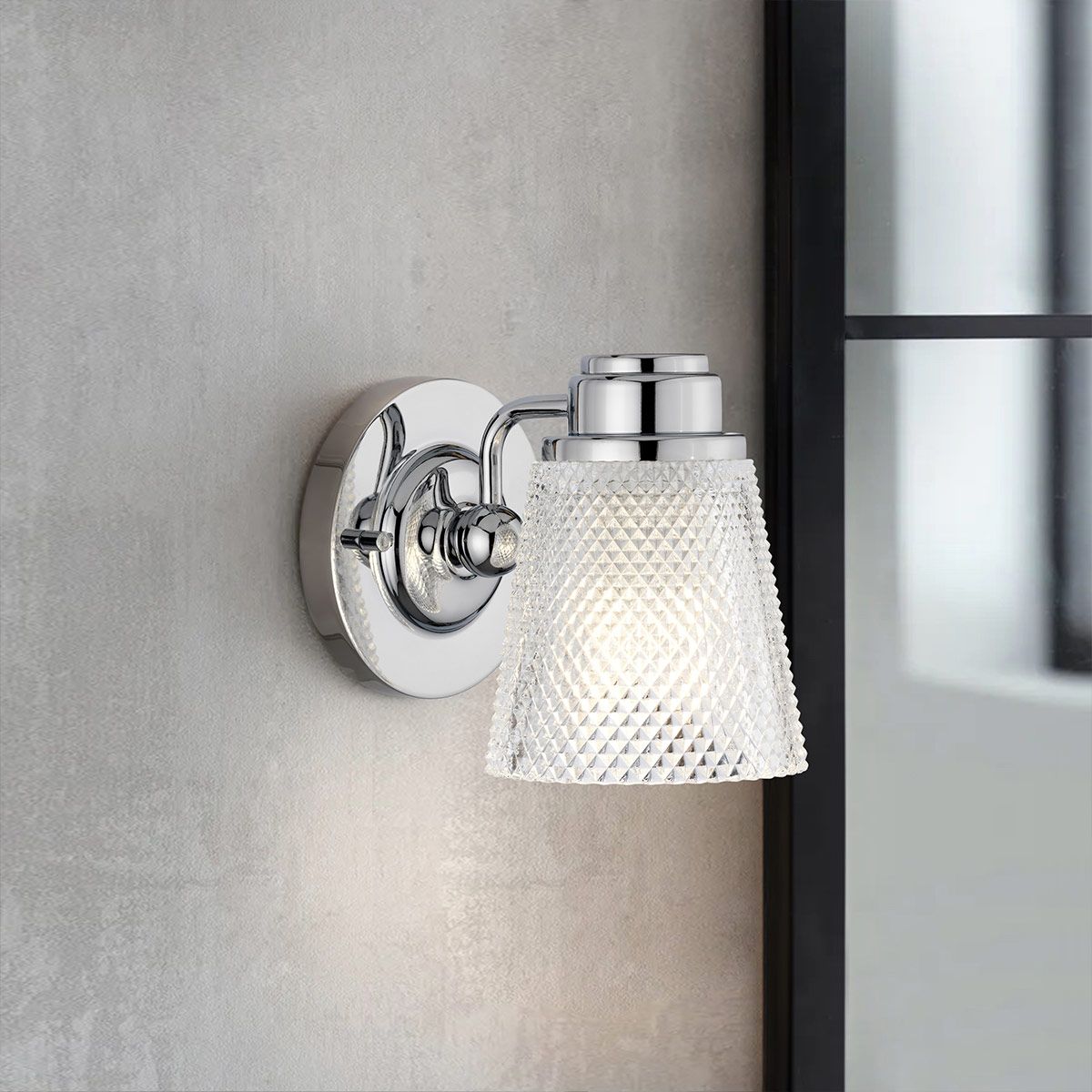 Hudson 1 Light Bathroom Wall Light