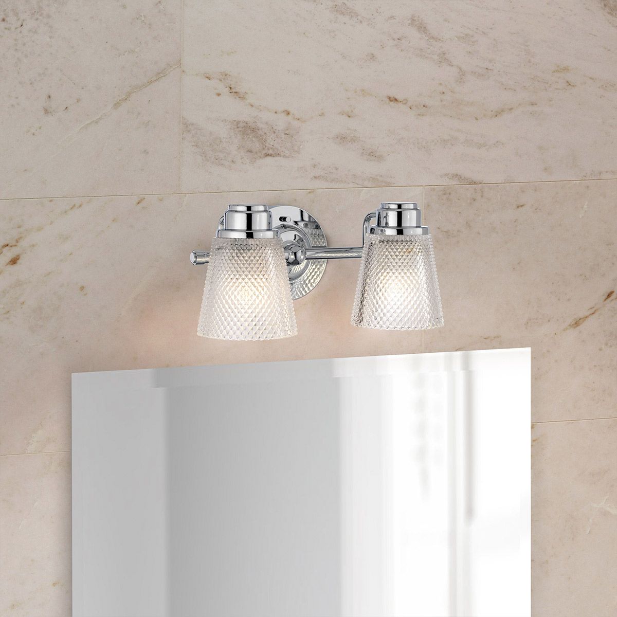 Hudson 2 Light Bathroom Wall Light