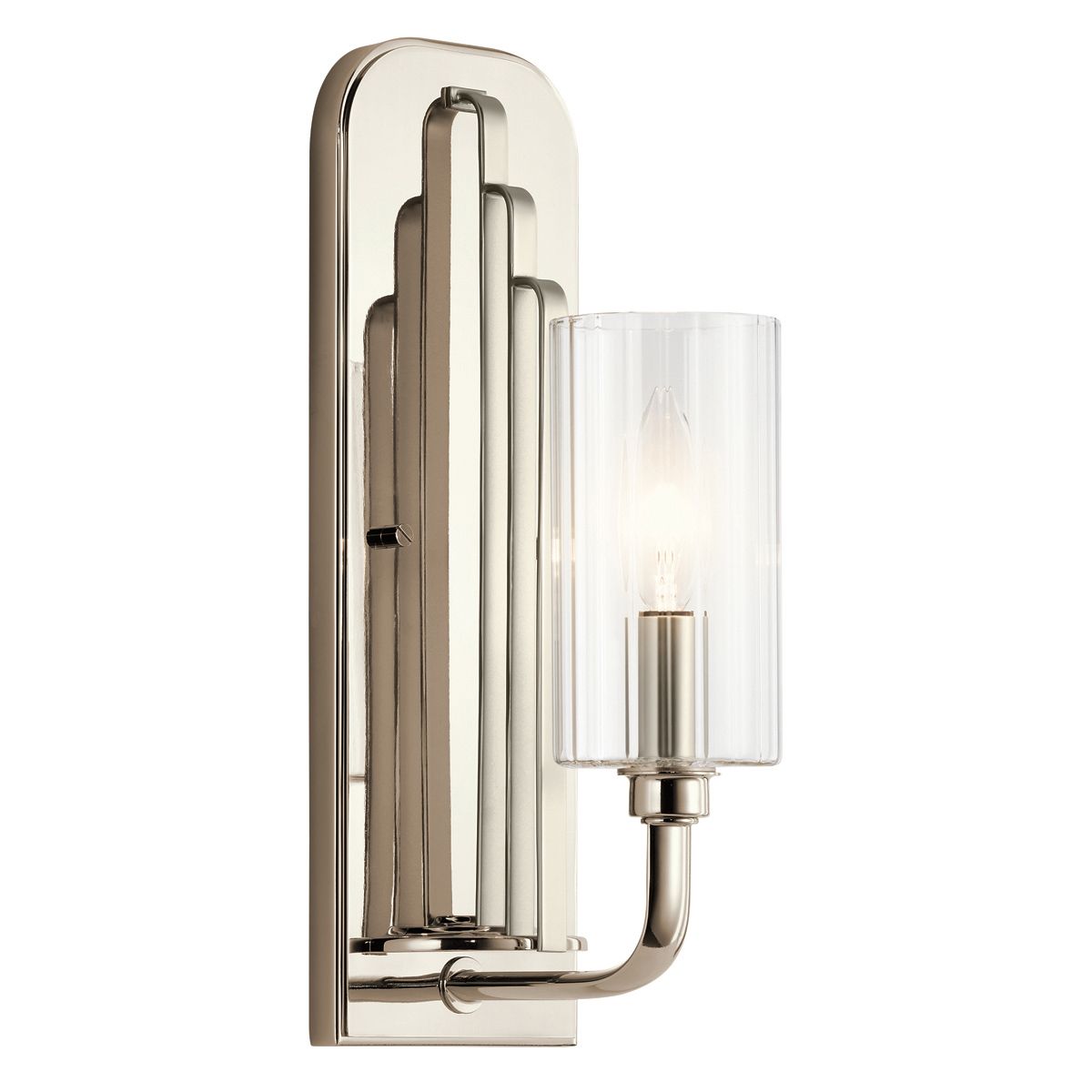 Kimrose 1 Light Nickel Wall Light QN-KIMROSE1-PN by Kichler