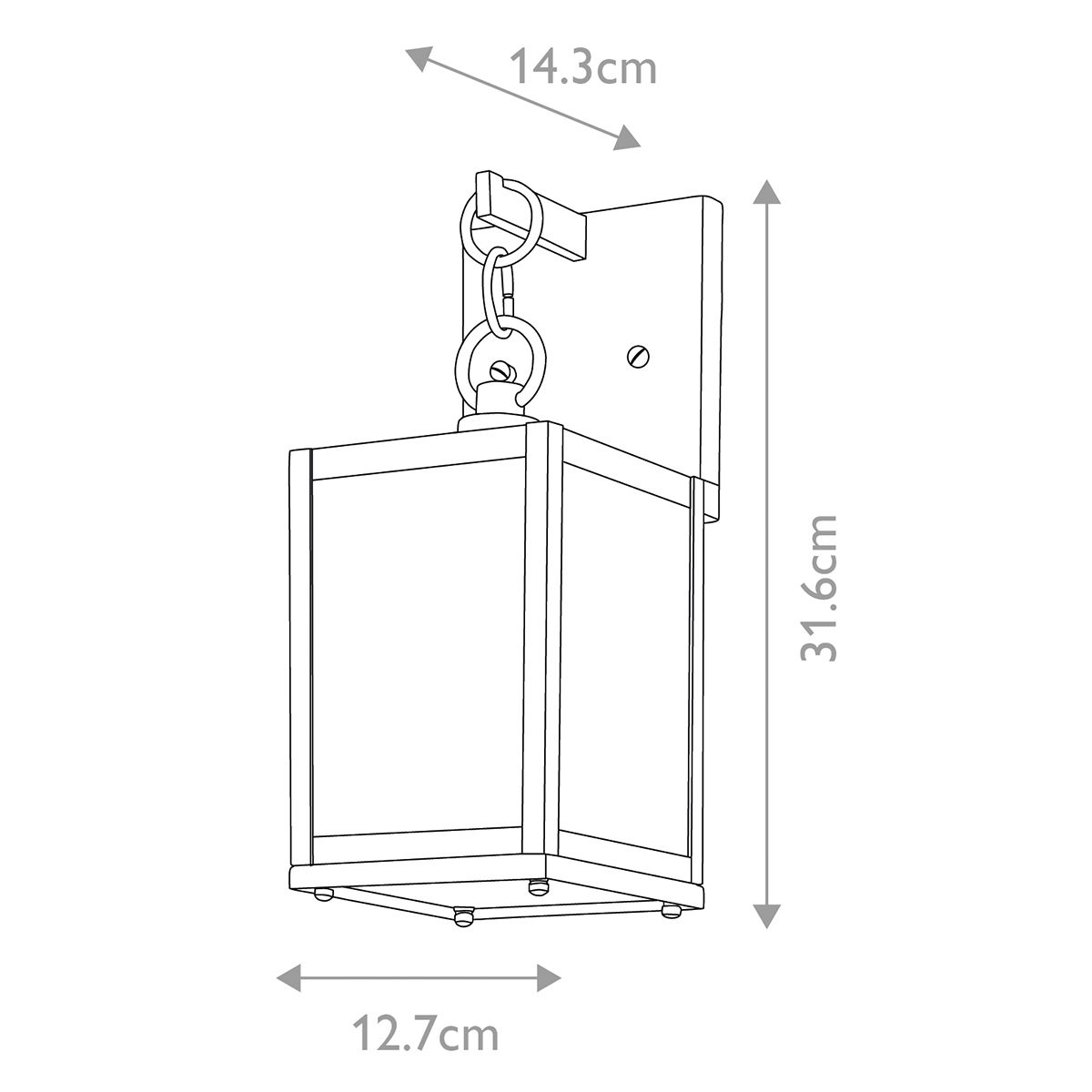 Lahden 1 Light Small Outdoor Wall Lantern