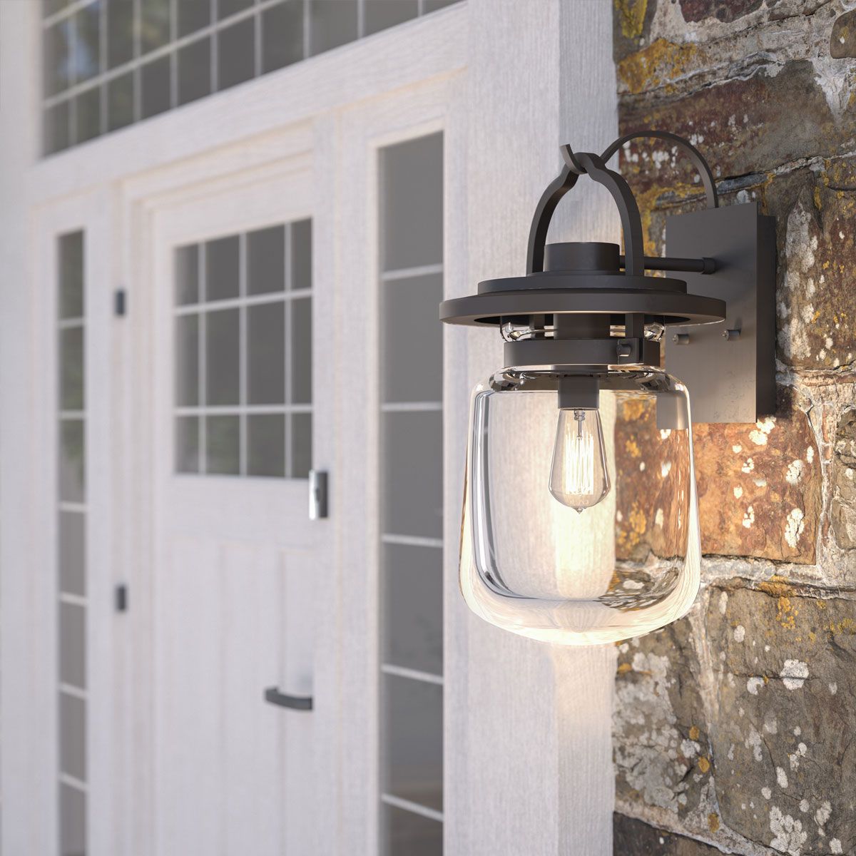 Lasalle 1 Light Large Bronze Outdoor Wall Lantern