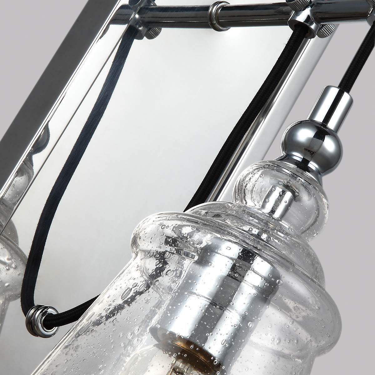 Loras 1 Light Chrome Wall Light