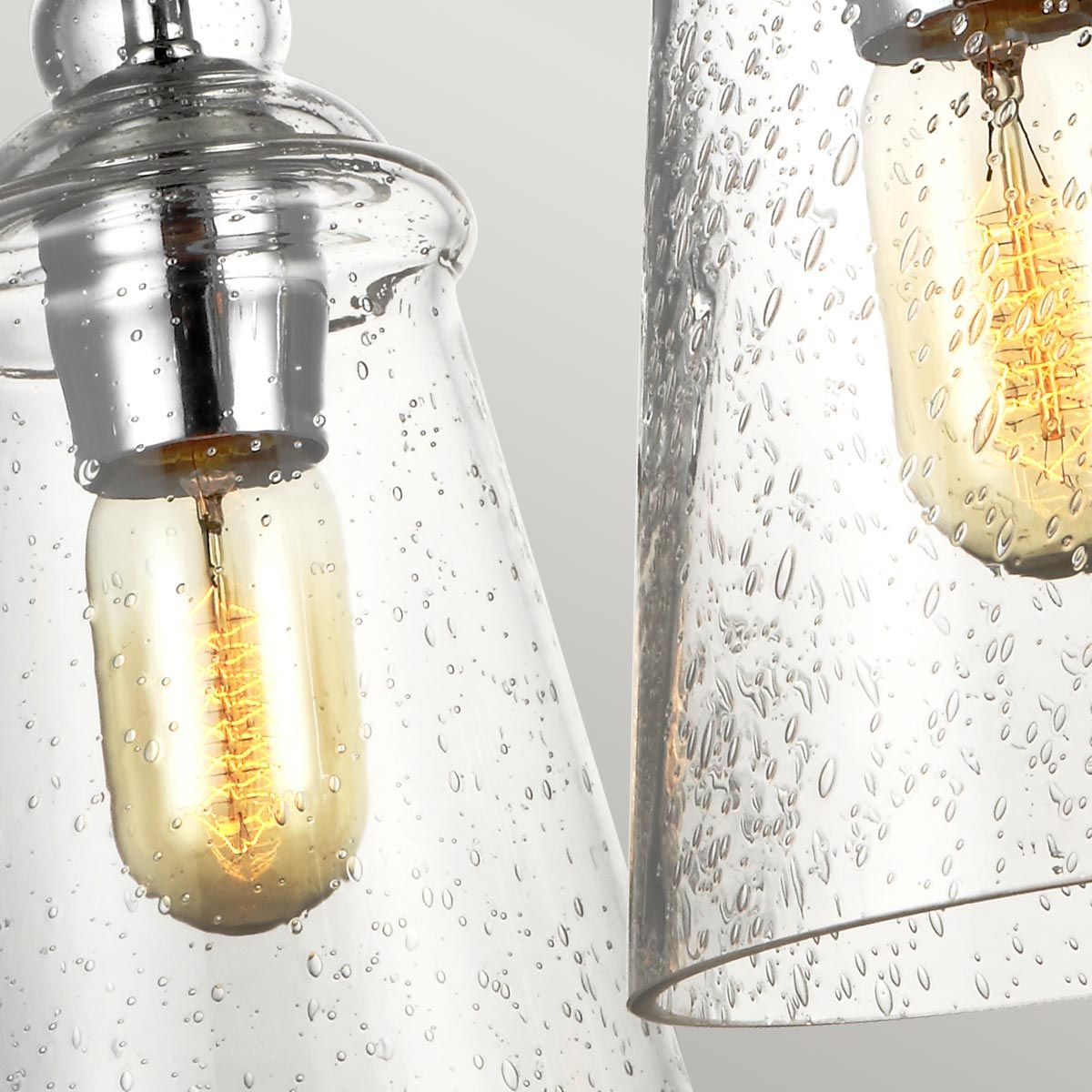 Loras 3 Light Chrome Chandelier