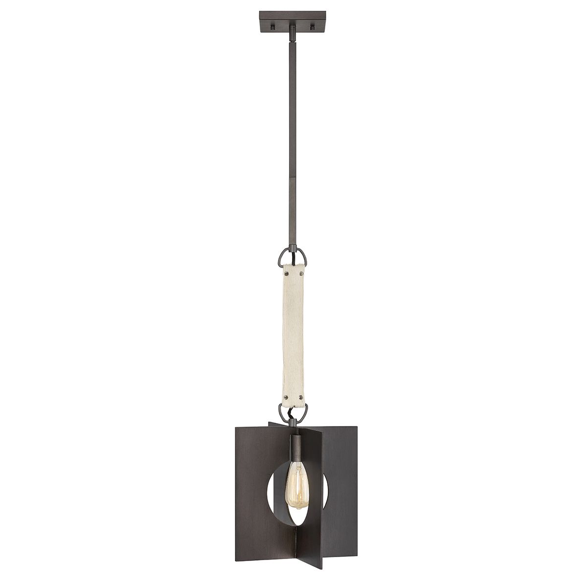 Ludlow 1 Light Brushed Graphite Modern Ceiling Pendant Light By Quintiesse Lighting QN-LUDLOW-1P-GR
