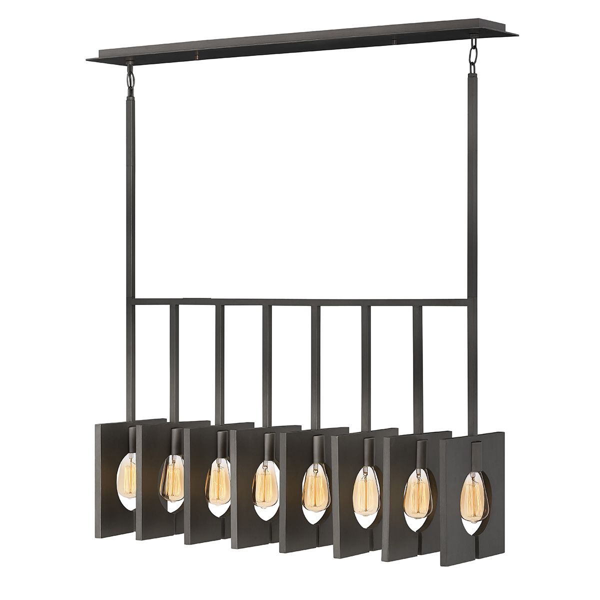 Ludlow 8 Light Brushed Graphite Ceiling Pendant Light QN-LUDLOW8-GR by Lisa McDennon by Hinkley