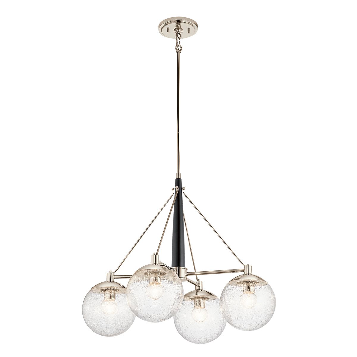 Marilyn 4 Light Polished NIckel Chandelier By Quintiesse Lighting QN-MARILYN4