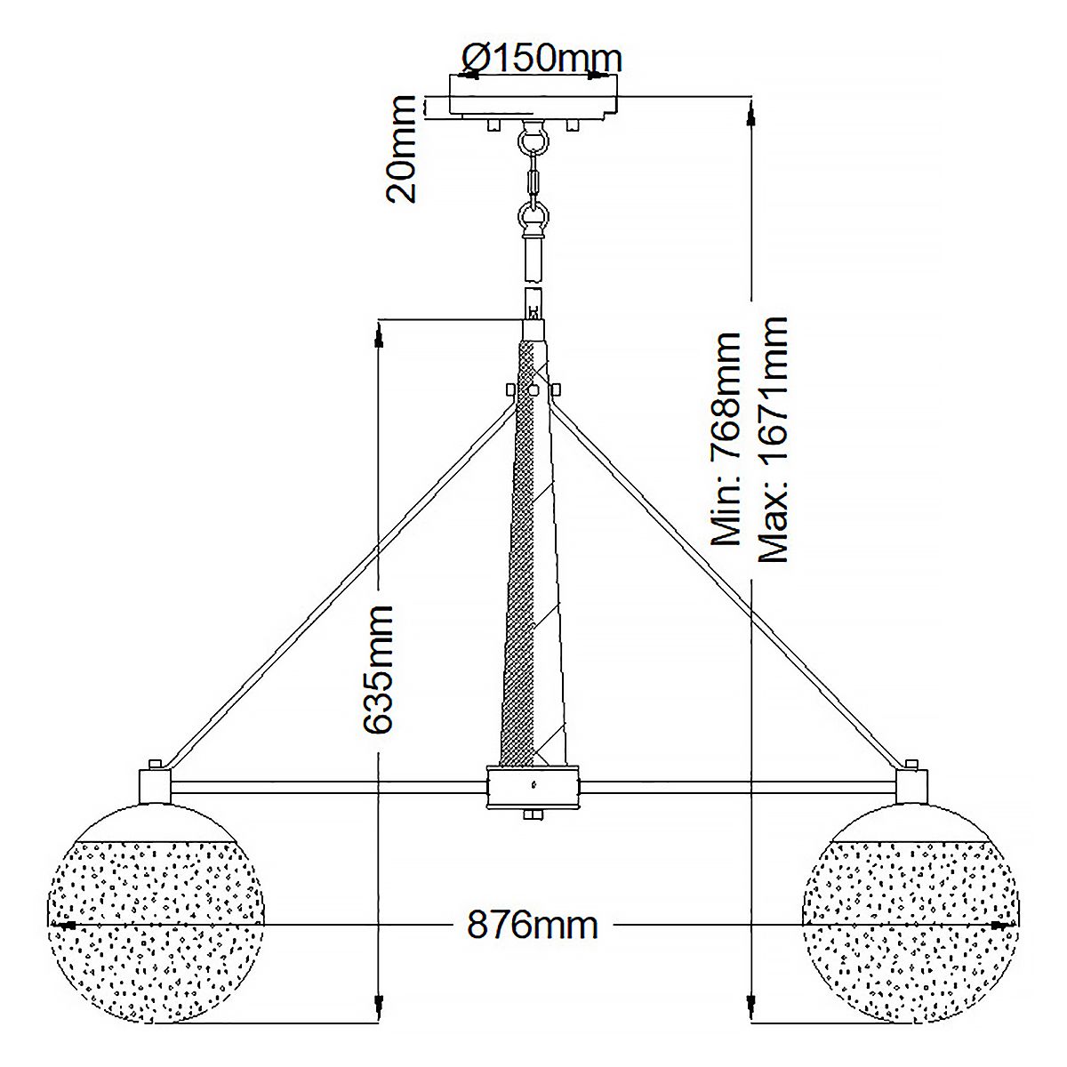Marilyn 6 Light Polished NIckel Chandelier