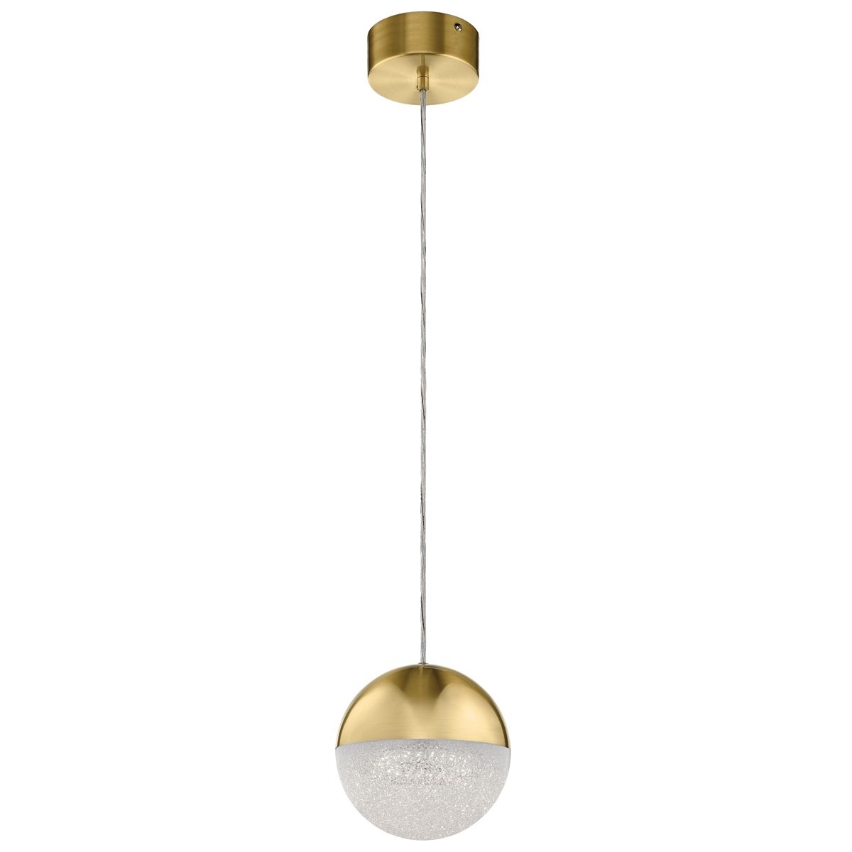 Moonlit LED Mini Gold Kitchen Ceiling Pendant Light By Quintiesse Lighting QN-MOONLIT-P-CG
