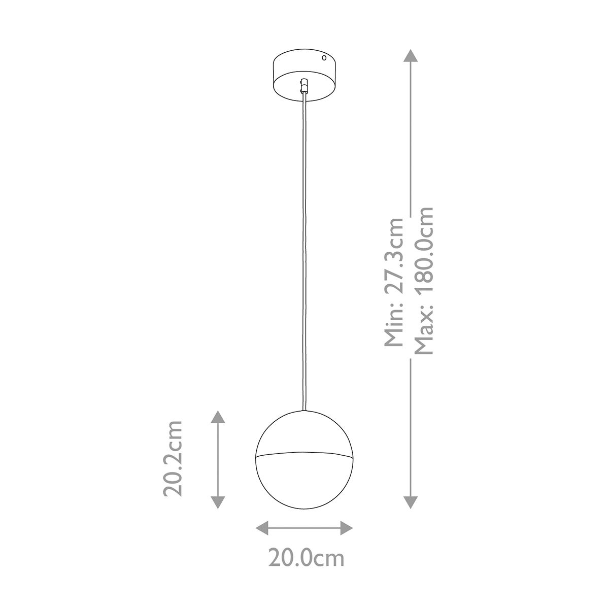 Moonlit LED Mini Gold Ceiling Pendant Light