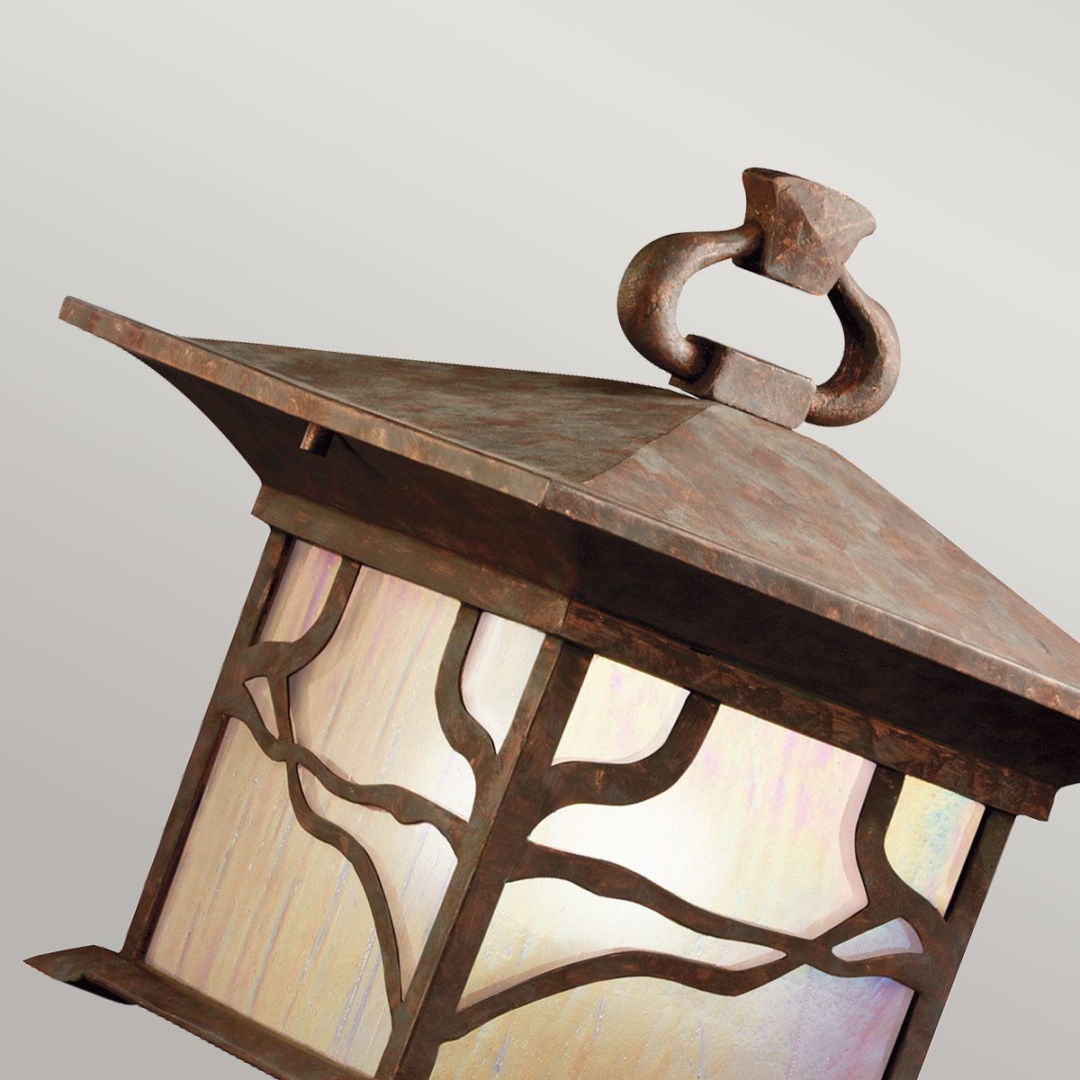 Morris 1 Light Copper Outdoor Pedestal Lantern