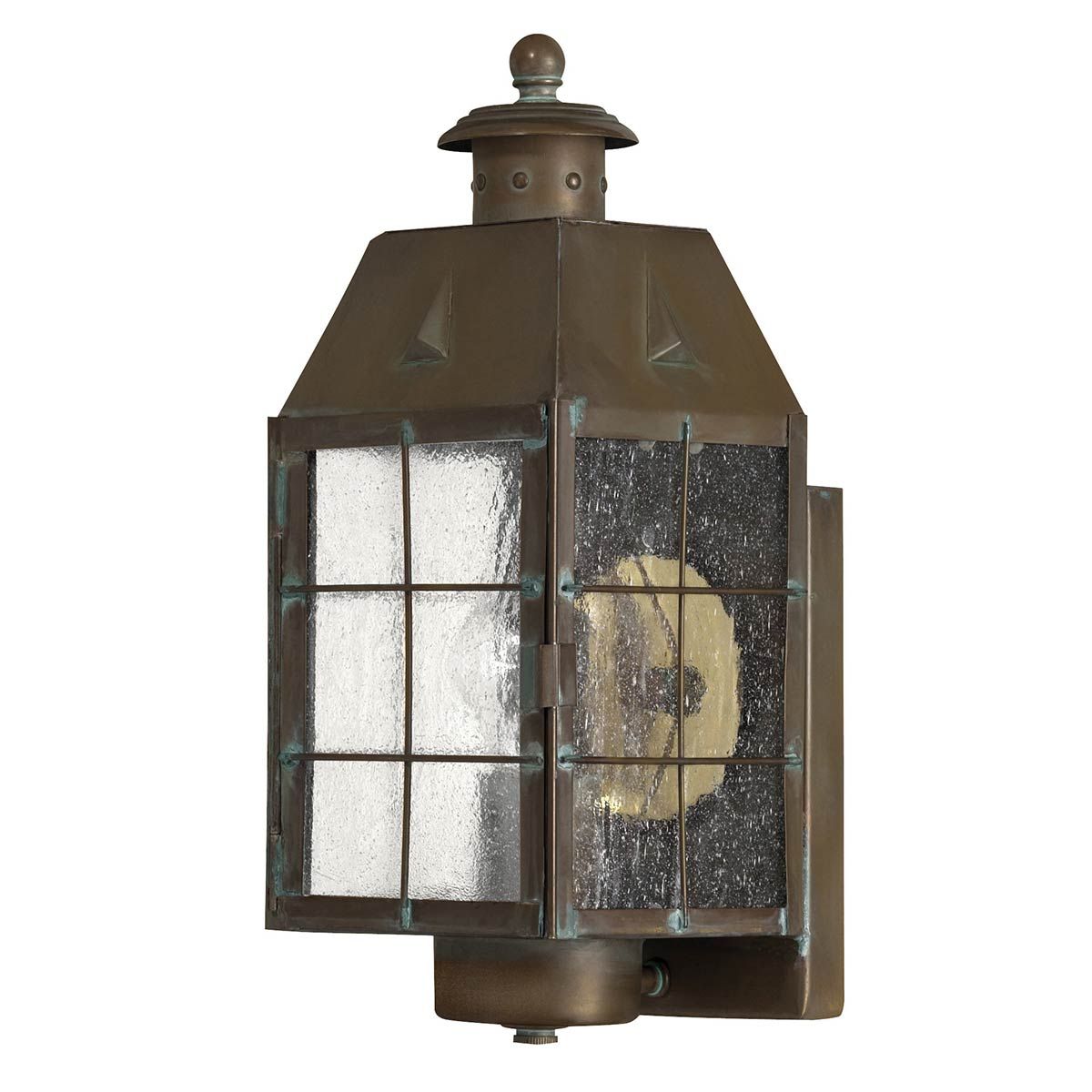 Nantucket 1 Light Medium Brass Outdoor Wall Lantern QN-NANTUCKET-M-AS by Hinkley