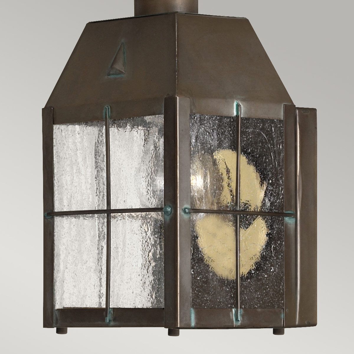 Nantucket 1 Light Extra Small Brass Outdoor Wall Lantern