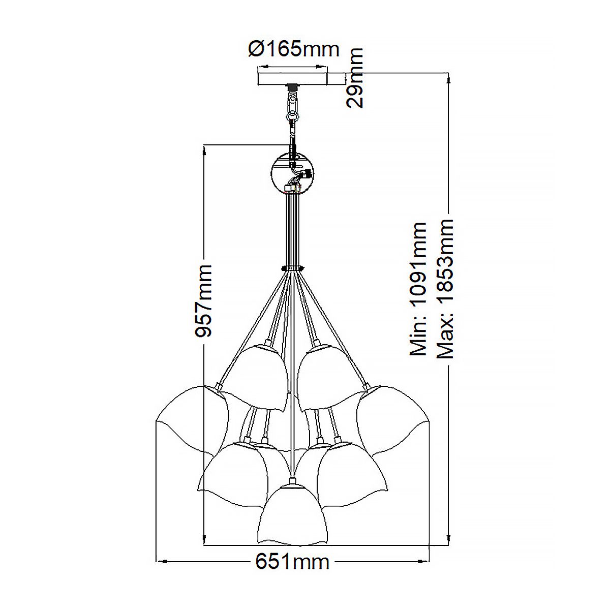 Nula 15 Light Gold Modern Pendant