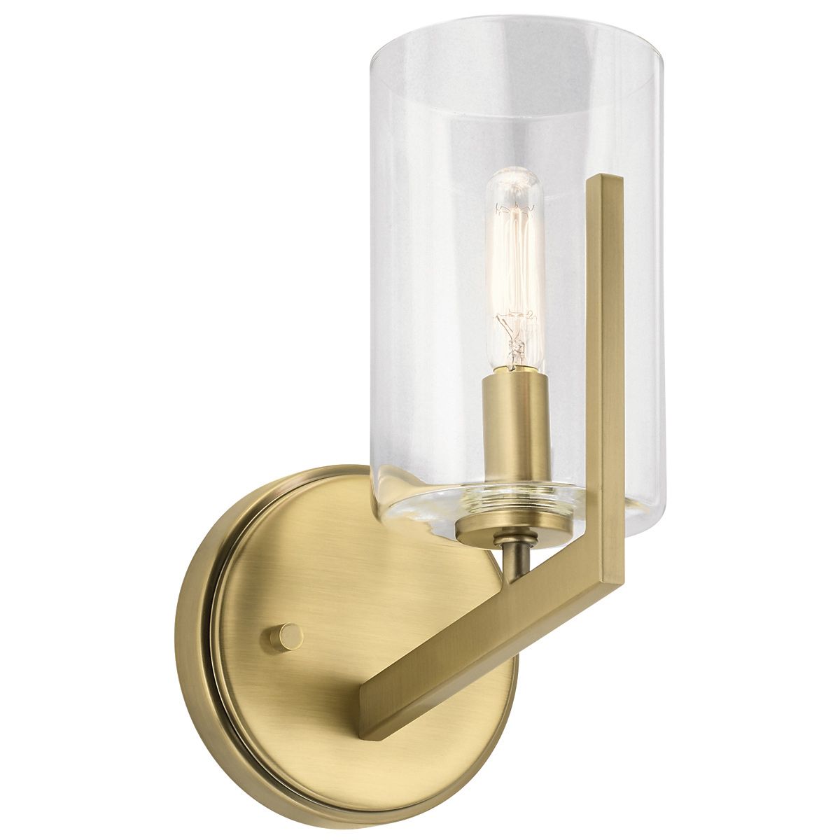 Nye 1 Light Brass Wall Light QN-NYE1-BNB by Kichler