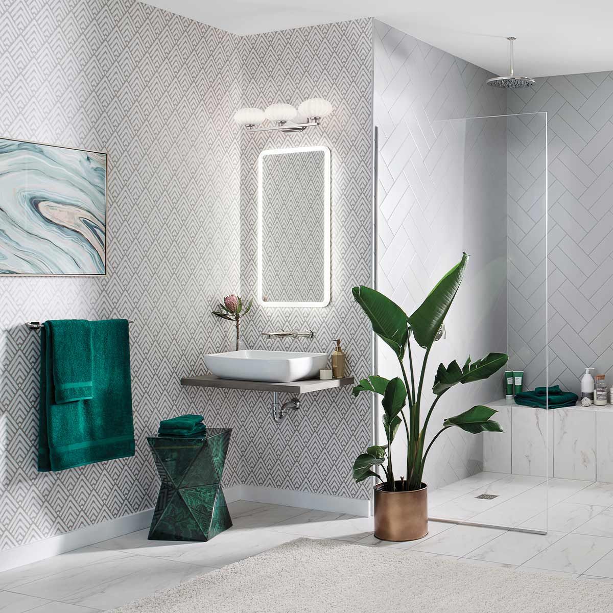 Pim 3 Light Polished Chrome Wall Light