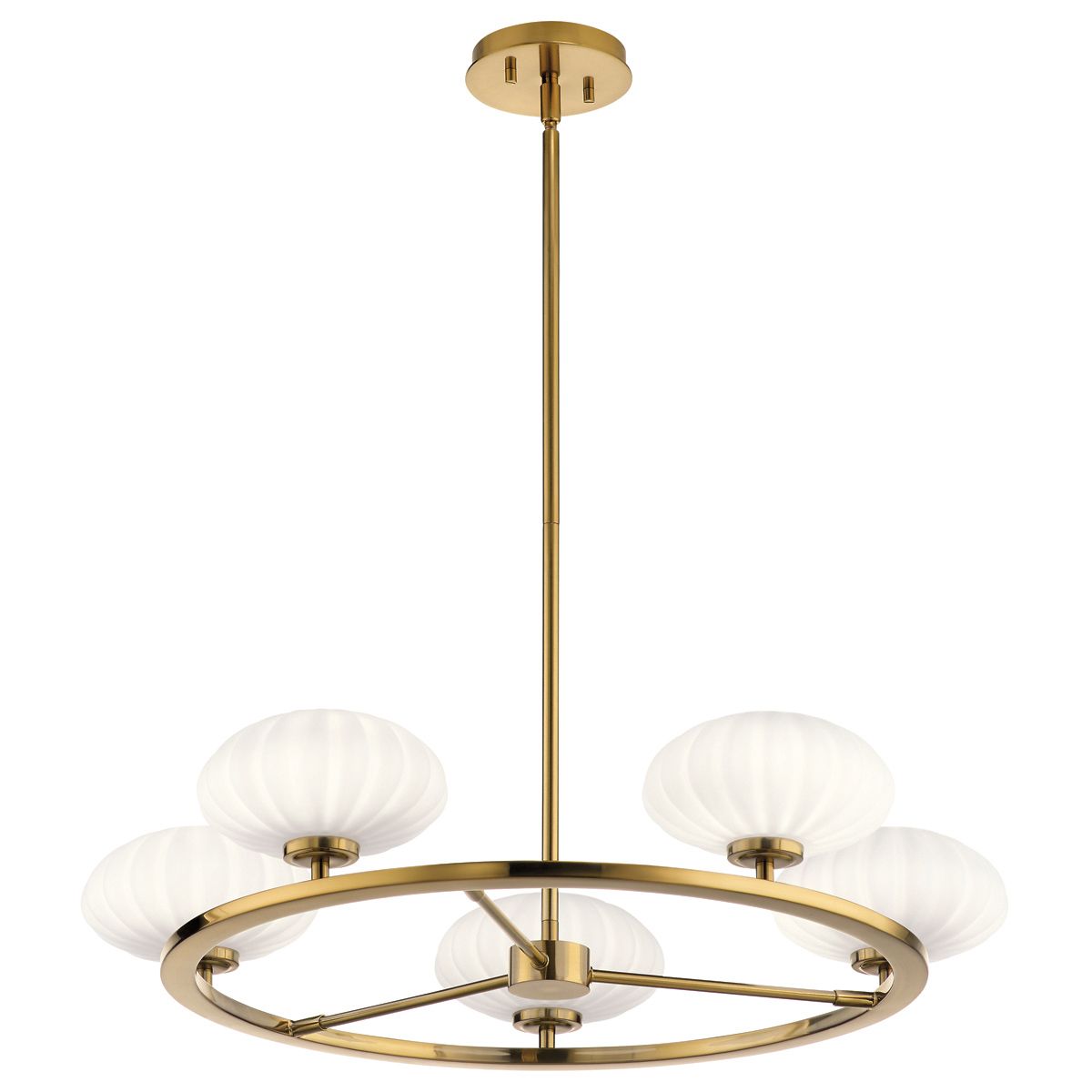 Pim 5 Light Gold Chandelier By Quintiesse Lighting QN-PIM5-FXG