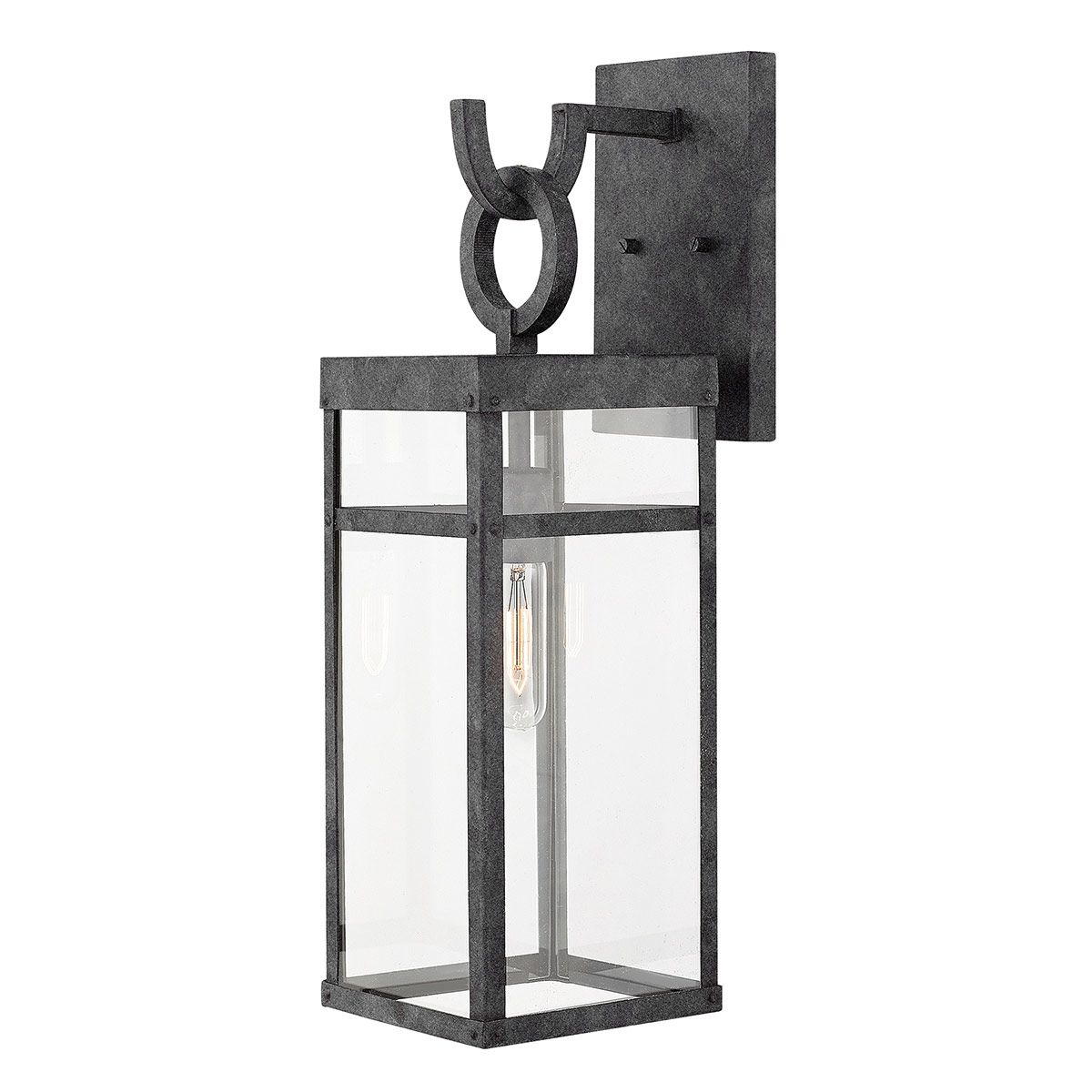 Porter 1 Light Large Zinc Outdoor Wall Lantern QN-PORTER-L-DZ by Hinkley