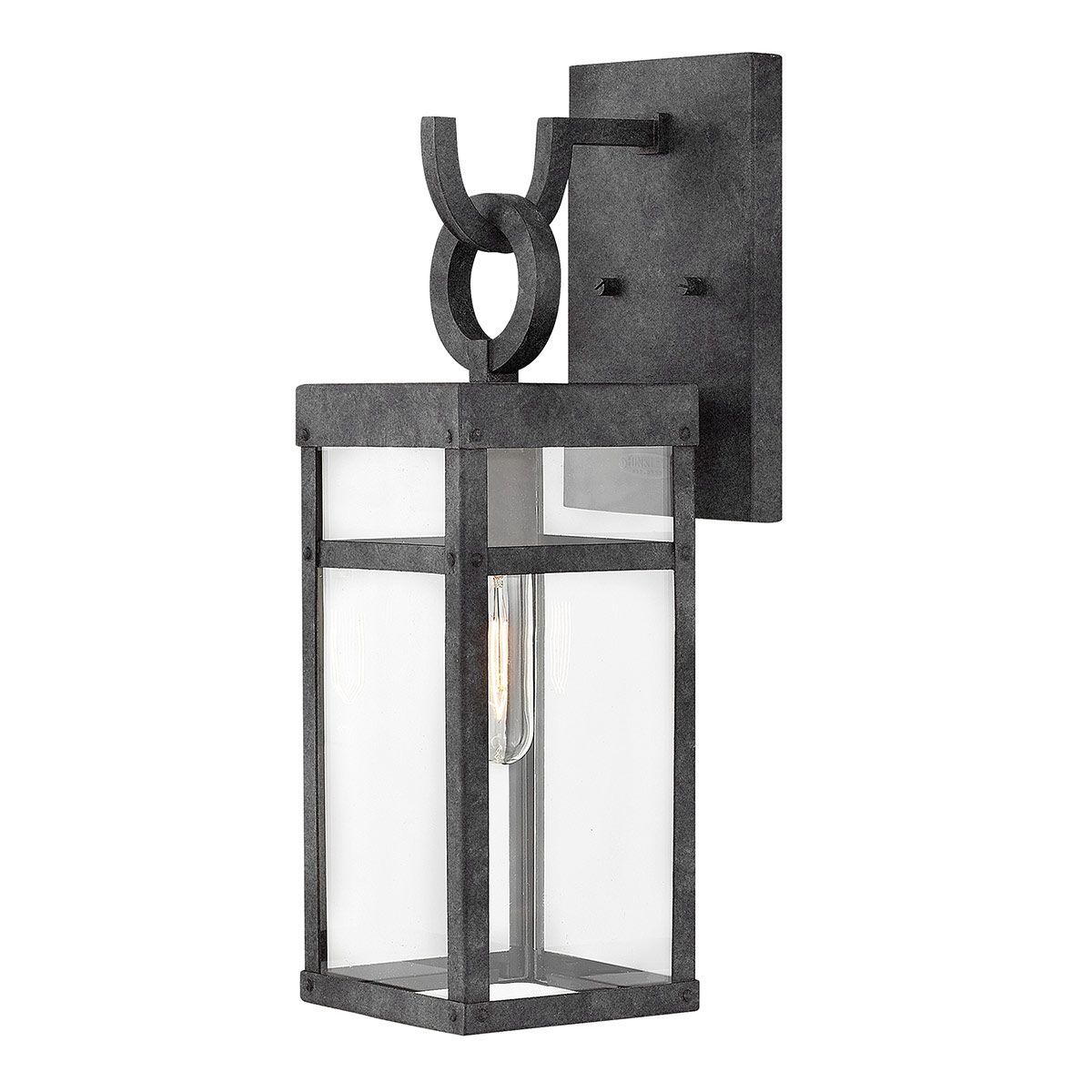 Porter 1 Light Medium Zinc Outdoor Wall Lantern QN-PORTER-M-DZ by Hinkley