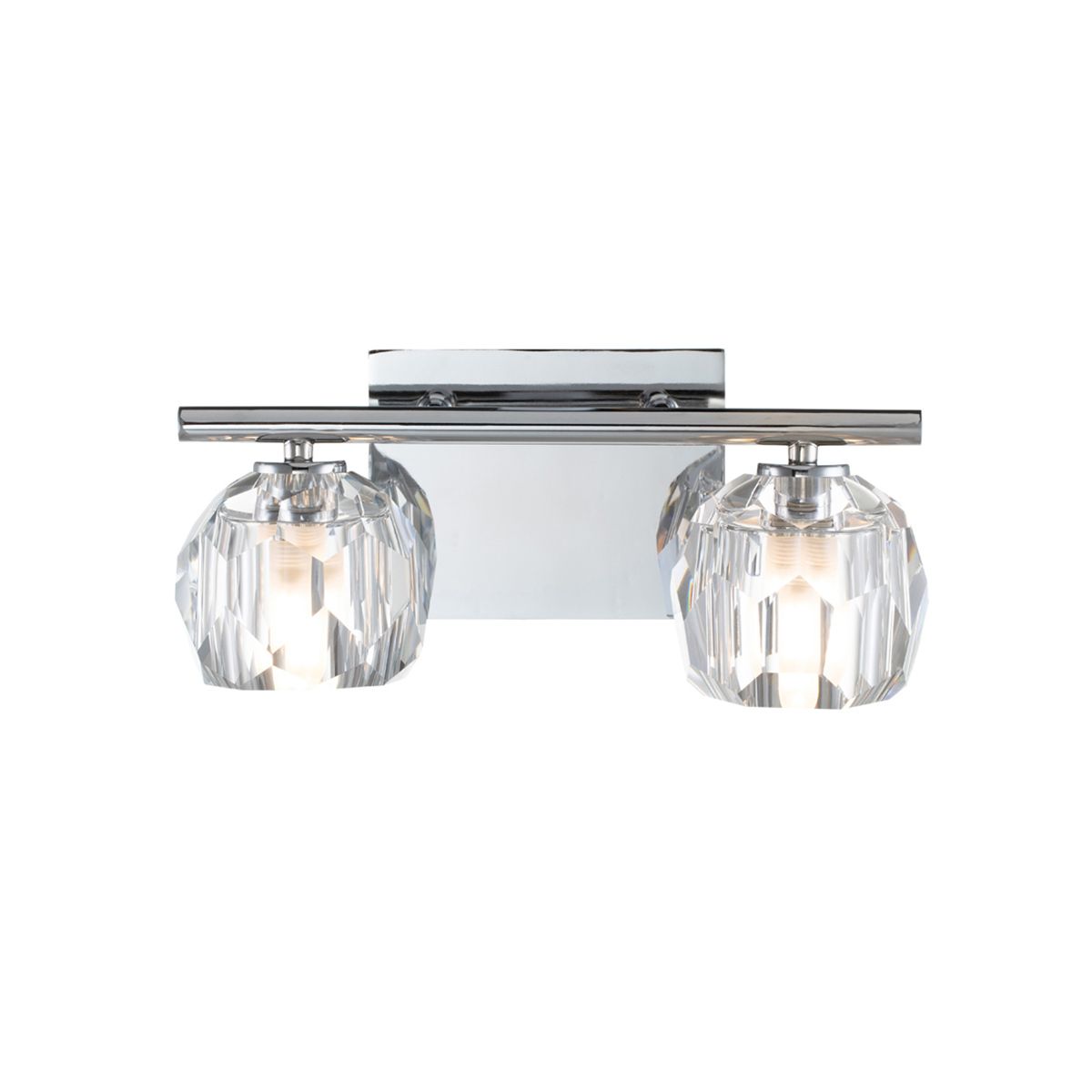 Regalia 2 Light Polished Chrome Bathroom Wall Light QN-REGALIA2-PC-BATH by Quoizel