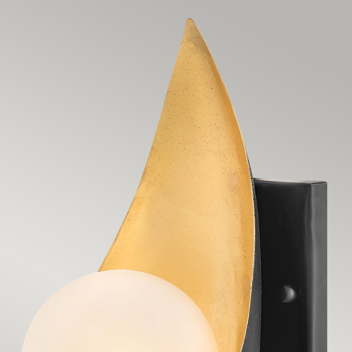 Ren 1 Light Black & Gold Modern Wall Light