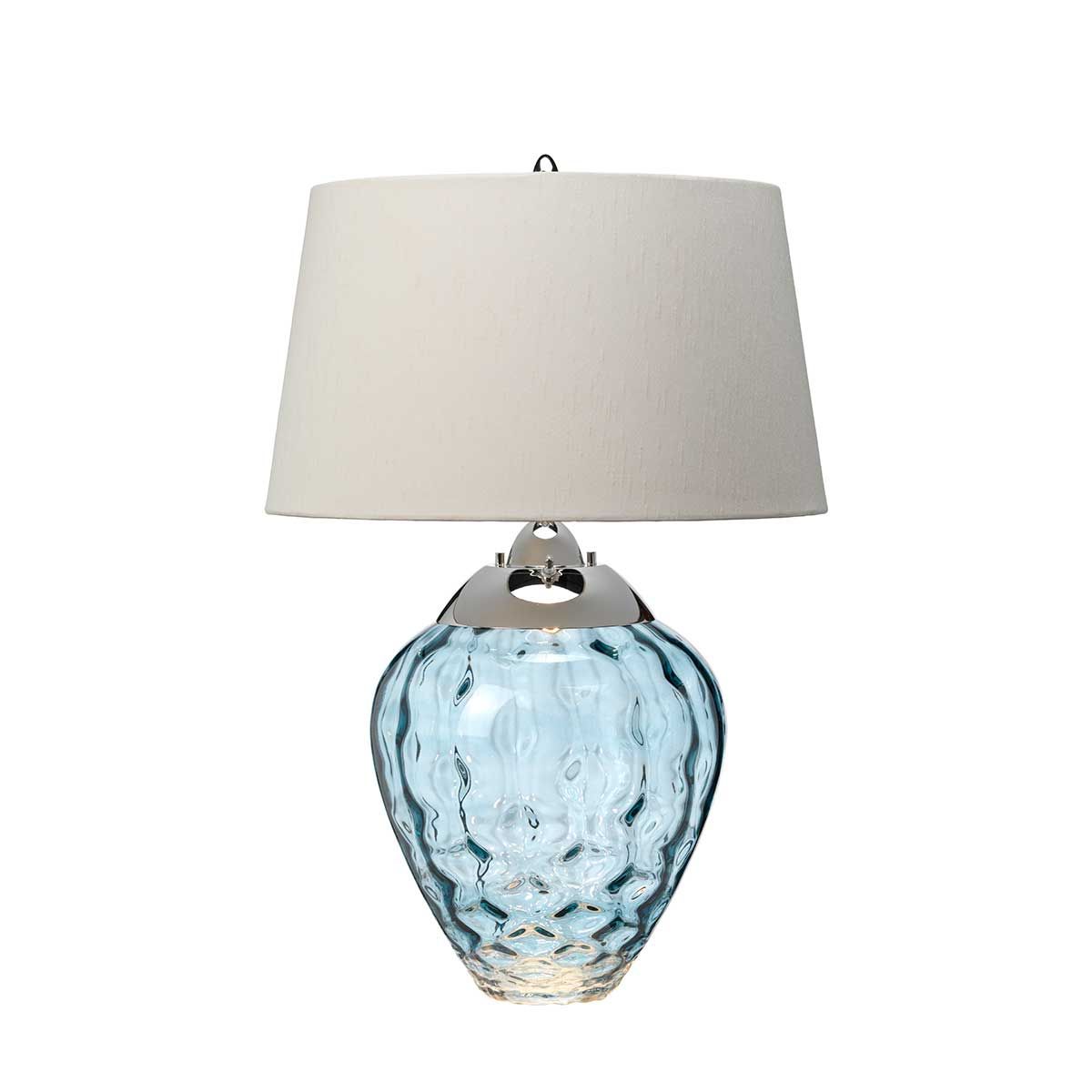 Samara Light Blue Glass Table Lamp