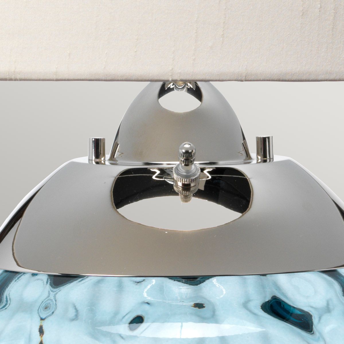 Samara Light Blue Glass Table Lamp