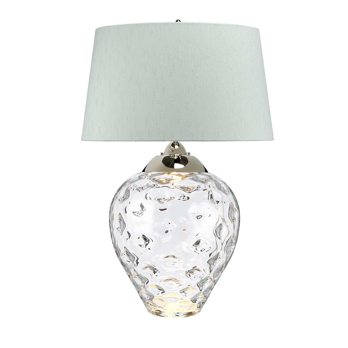 Samara Large Clear Glass Table Lamp