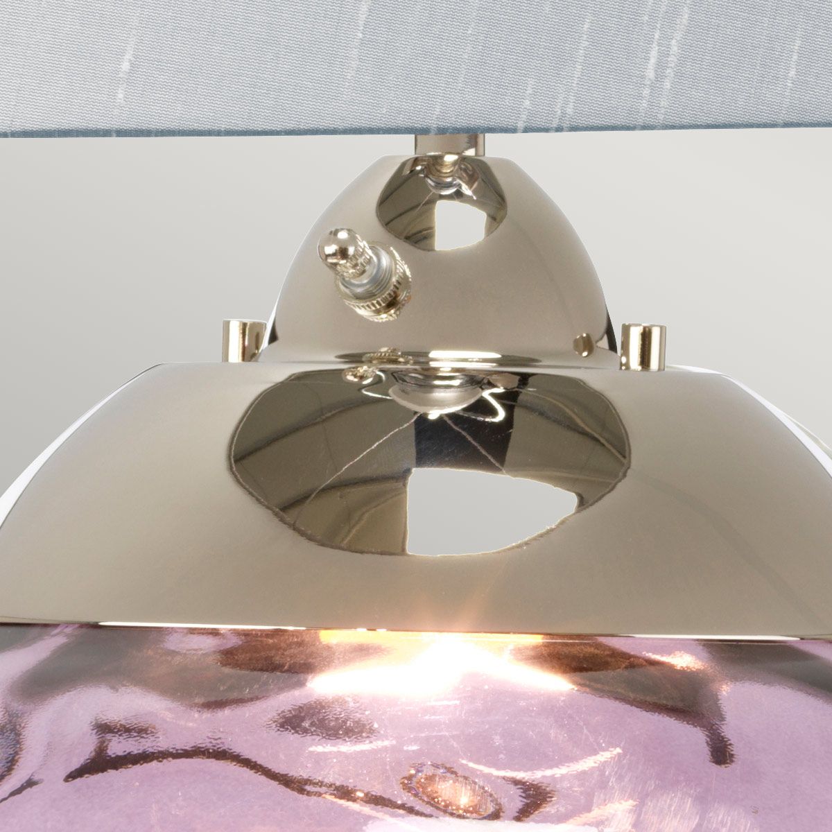 Samara Large Plum Glass Table Lamp