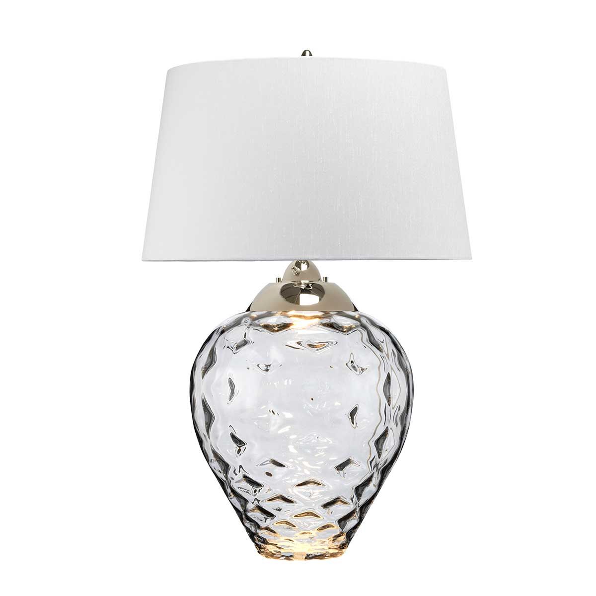 Samara Large Smoked Glass Table Lamp