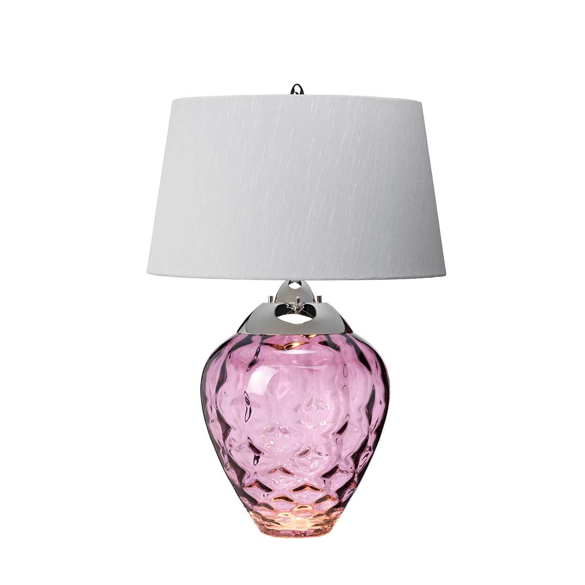 Samara Plum Glass Table Lamp
