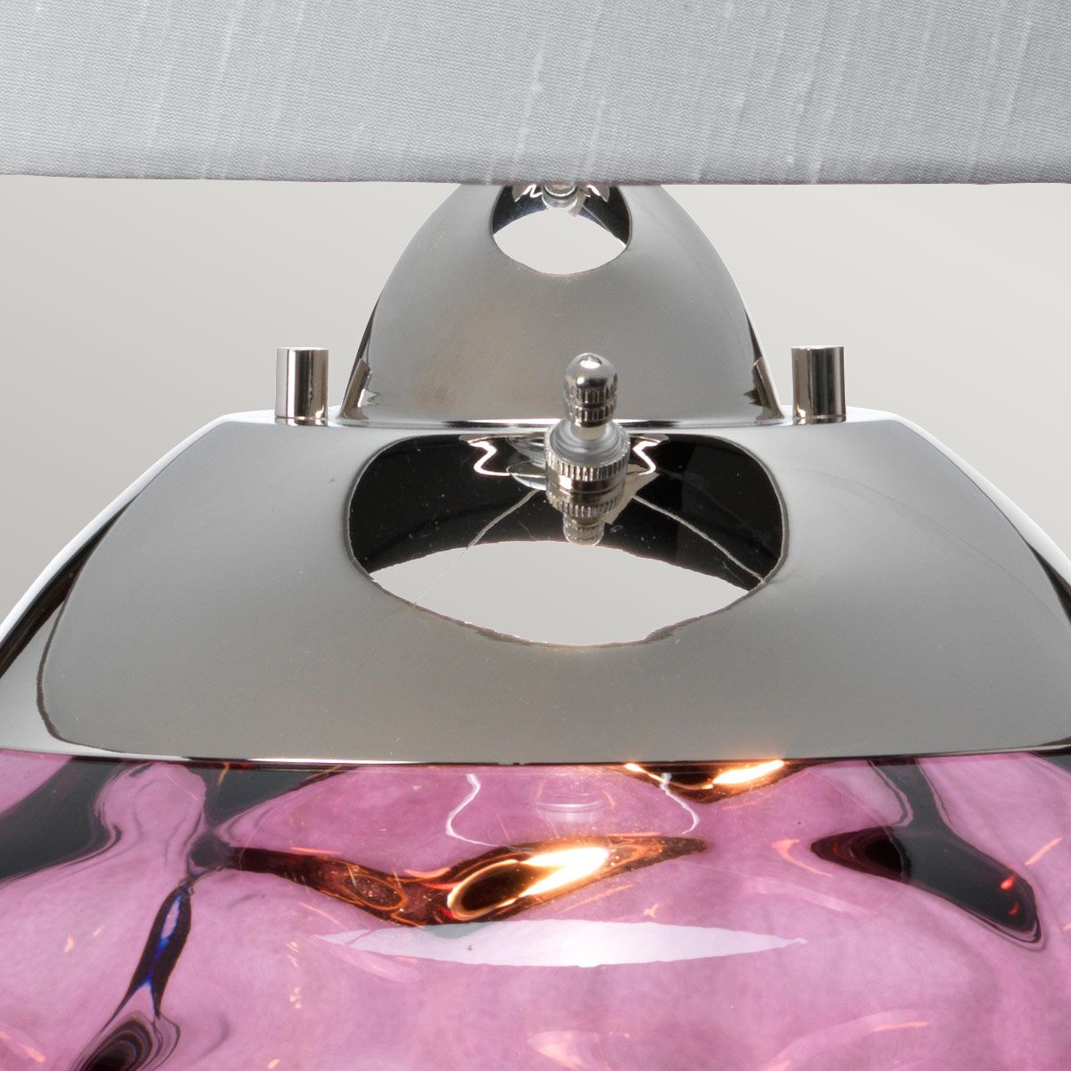 Samara Plum Glass Table Lamp