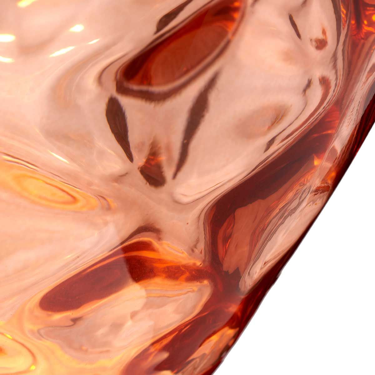 Samara Salmon Pink Glass Table Lamp