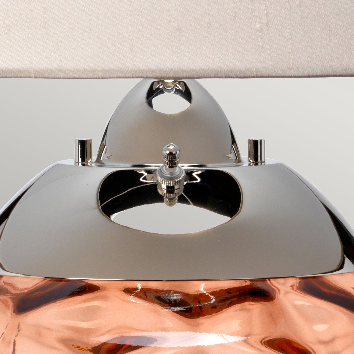 Samara Salmon Pink Glass Table Lamp