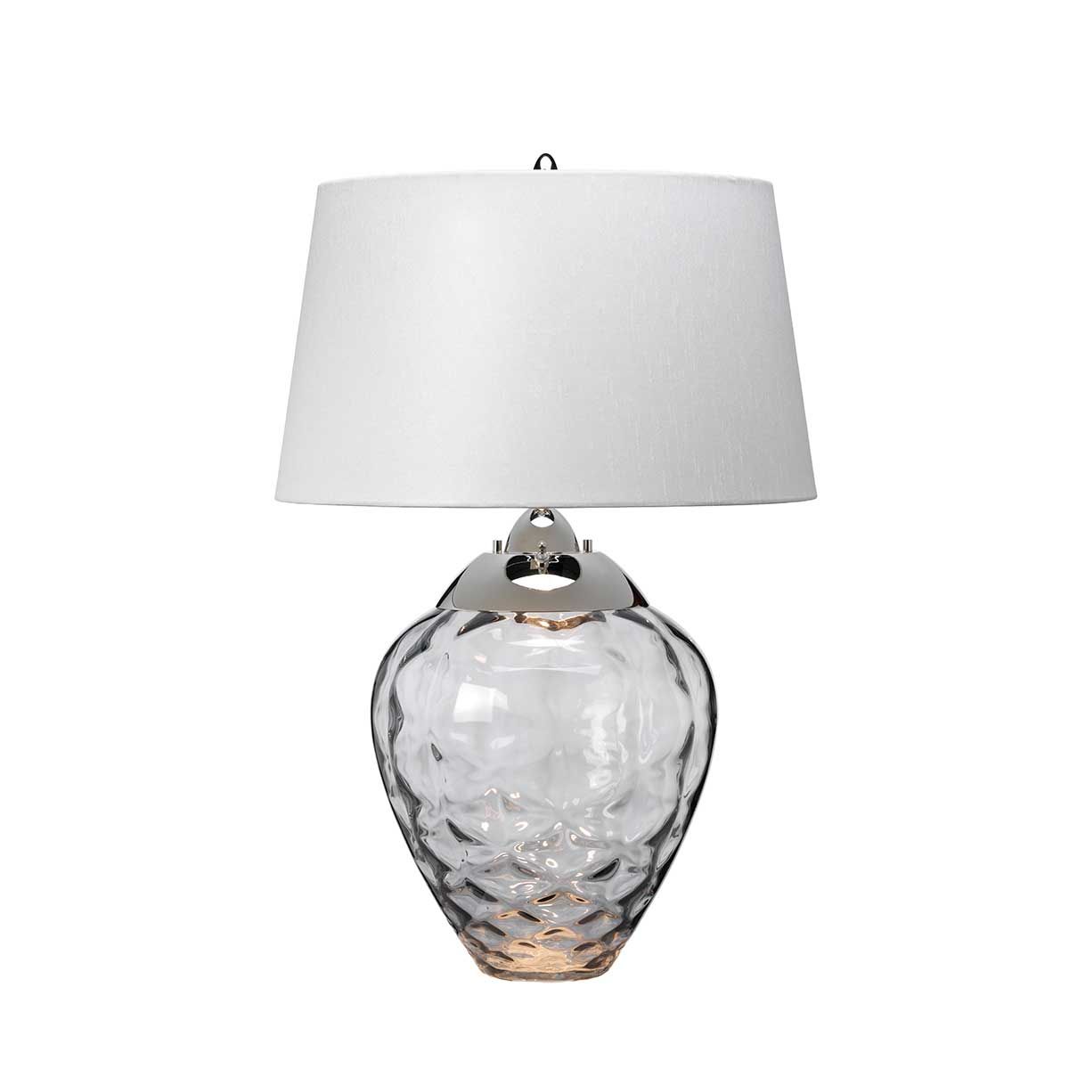 Samara Smoked Glass Table Lamp