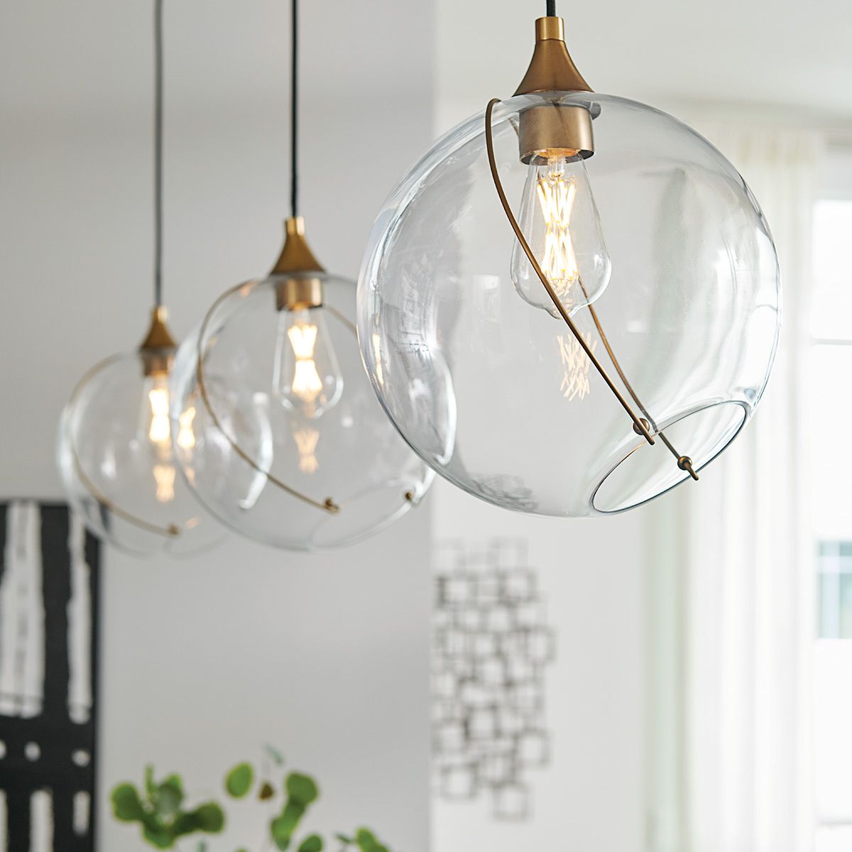 Skye 1 Light Brass Ceiling Pendant Light