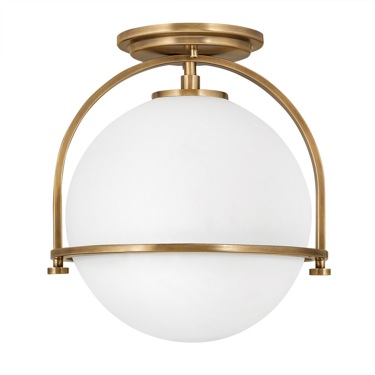 Somerset 1 Light Brass Flush