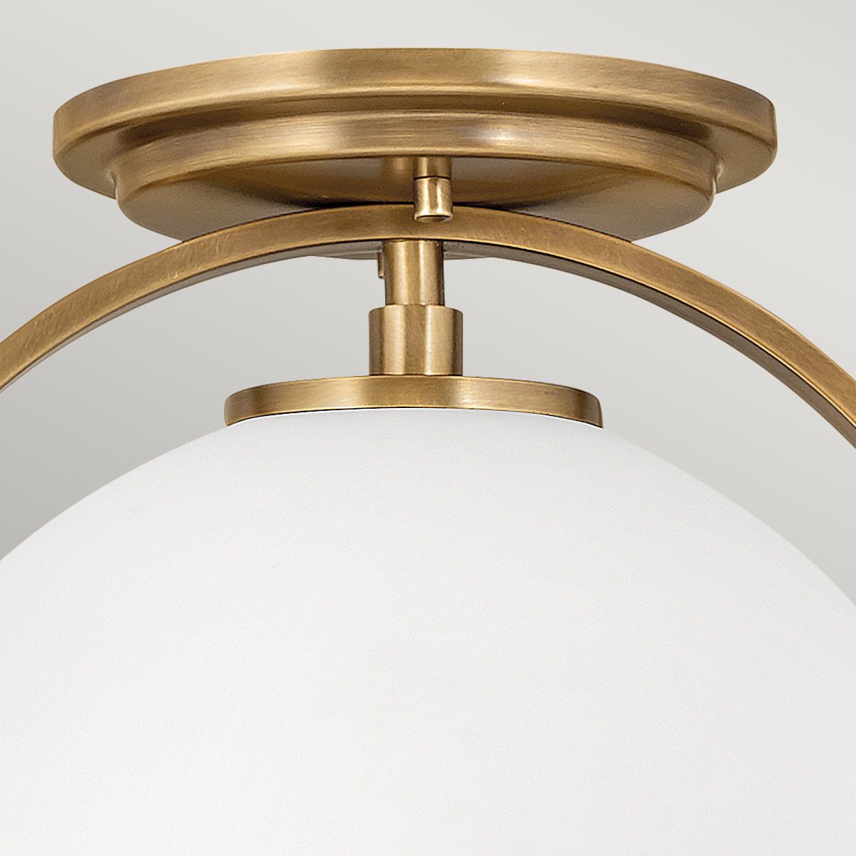 Somerset 1 Light Brass Flush