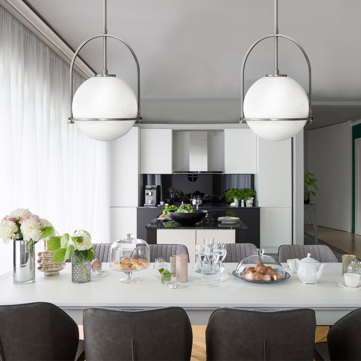 Somerset 1 Light Medium Nickel Pendant Light