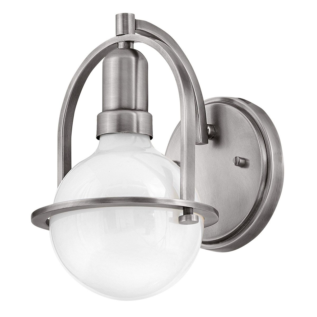 Somerset 1 Light Nickel Wall Light QN-SOMERSET1-BN by Hinkley