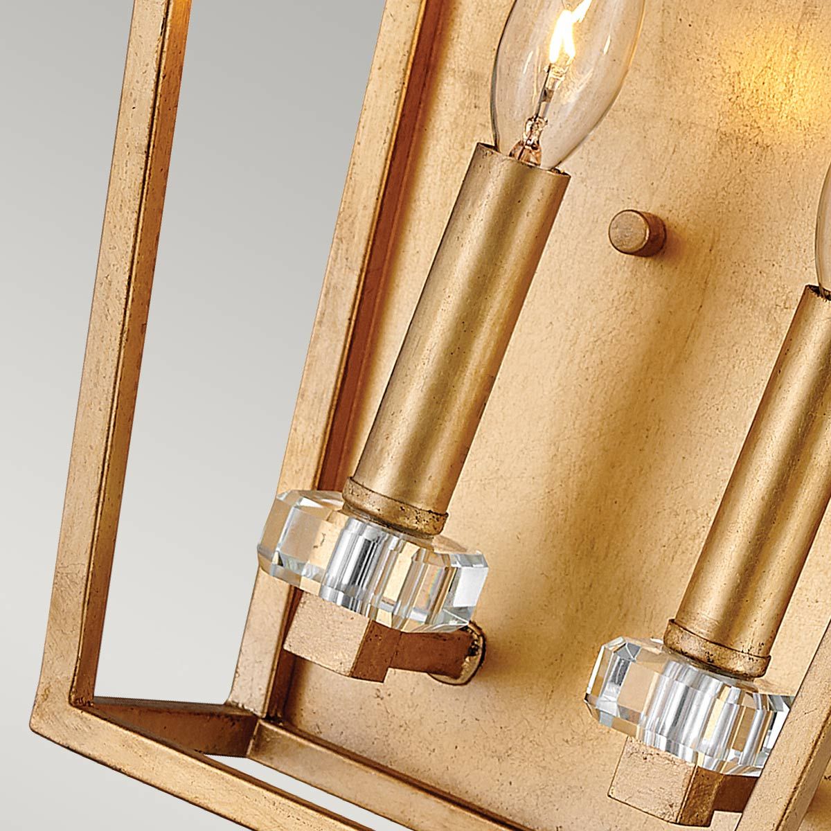 Stinson 2 Light Brass Wall Light